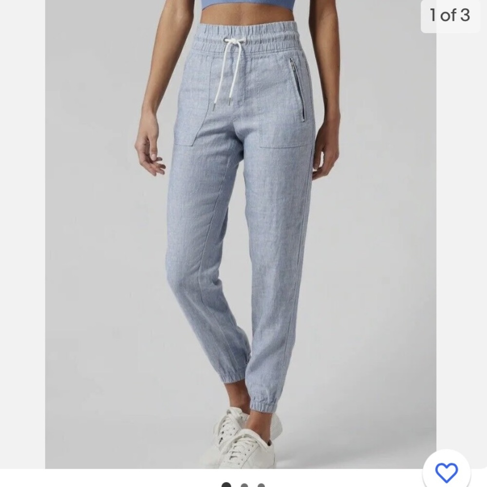 NWT Athleta Cabo Linen Jogger. Size 8.